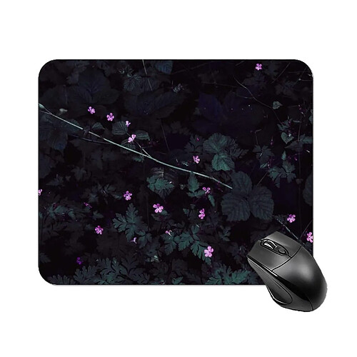 Universal Tampon de souris d'impression de fleurs violettes pour ordinateur portable