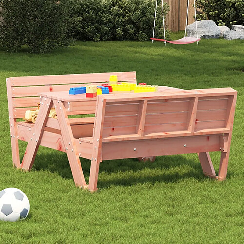 vidaXL Table de pique-nique pour enfants bois massif de douglas