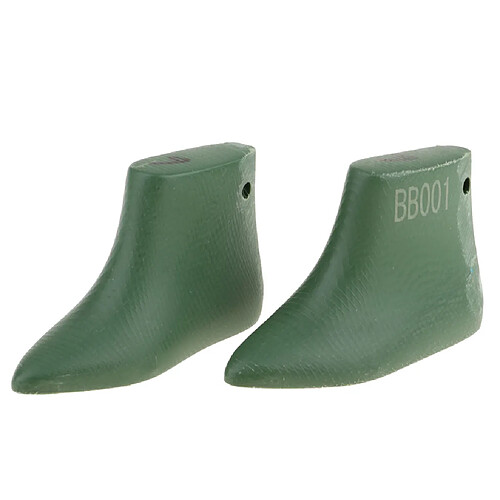 Chaussures en plastique dure le moule fabrication de chaussures pour poupée BJD échelle 1/3 vert