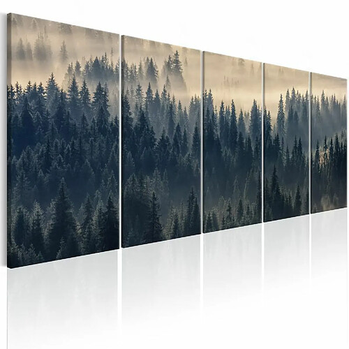 Paris Prix Tableau Imprimé Fir in the Fog 90 x 225 cm