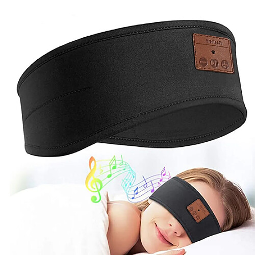 GUPBOO Casque bandeau de musique sans fil avec chapeau de microphone pour casque d'appel sportif pour hommes et femmes