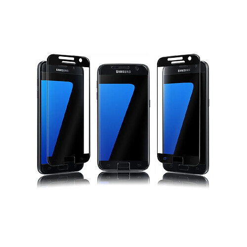 Qdos Verre Trempe Optiguard Glass Bord A Bord Noir Samsung Galaxy S7