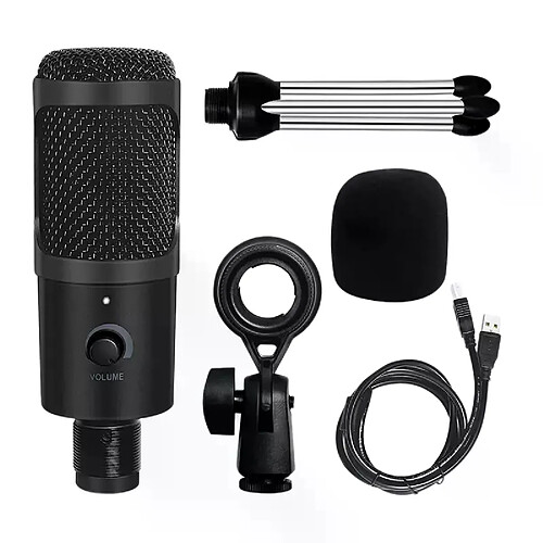 Cfsyls Microphone à condensateur Microphone USB PC portable micro de jeu