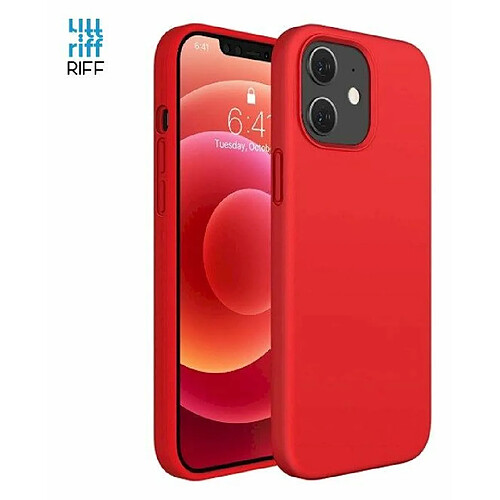 Riffi Riff Coque arrière souple en silicone fin et souple pour Apple iPhone 12 Pro Max Rouge