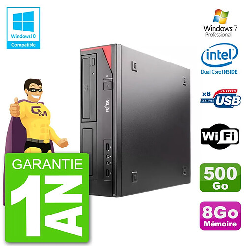 PC Fujitsu Esprimo E520 DT G3220 RAM 8Go Disque 500Go Graveur DVD Wifi W7 · Occasion