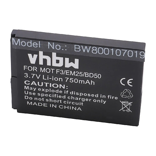 vhbw Batterie remplacement pour BD50, SNN5796, SNN5796A pour téléphone fixe sans fil (750mAh, 3,7V, Li-ion)