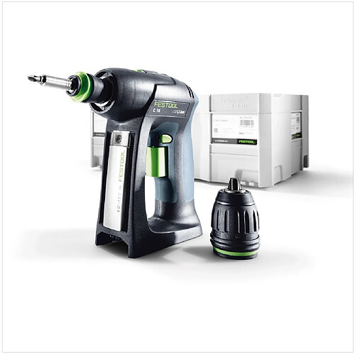 Festool C 18 Li-Basic Perceuse-visseuse sans fil avec boîtier Systainer sans Batterie ni Chargeur ( 574737 )