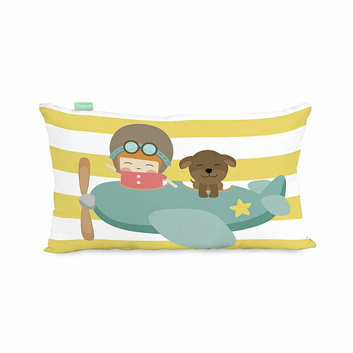 Happy Friday Housse de coussin HappyFriday Learning to fly Multicouleur 50 x 30 cm