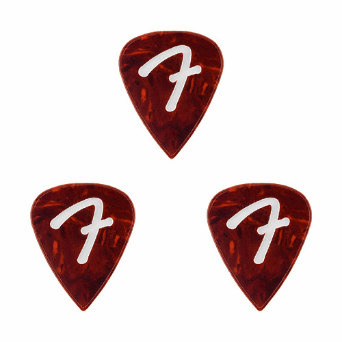 F Grip 351 Picks, Shell, Lot de 3 Fender