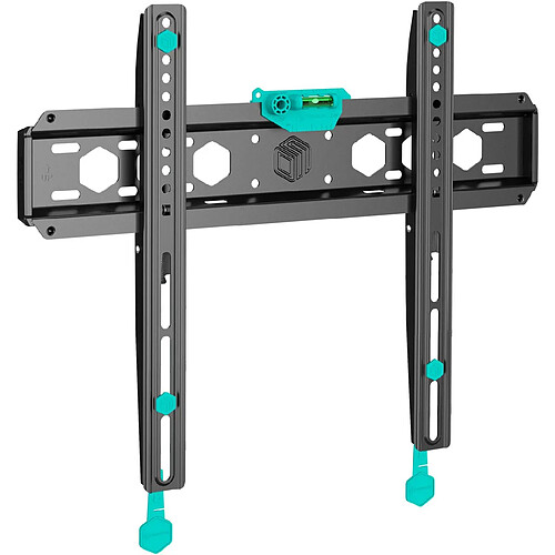 ONKRON Support Mural TV Fixe pour 35 - 65 Pouces TV & Ecran, Fixation Murale TV Fixe Poids jusqu'à 68 kg - Support Mural TV Extra Plat VESA 75x75 - VESA 400x400/Accroche Television Mural FM5-B Noir