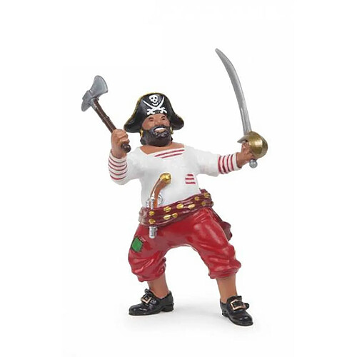 Papo Pirate avec figurine de hache, multicolore