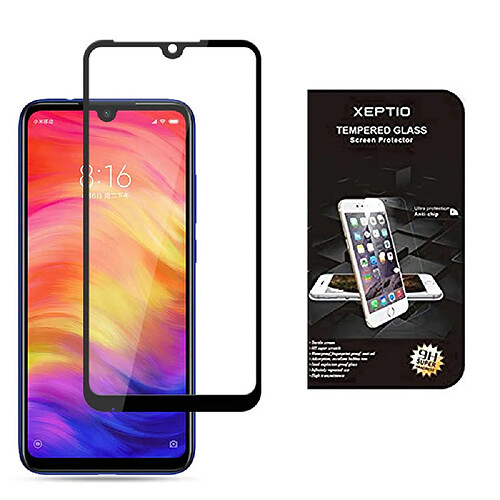 Xeptio Redmi 7 verre trempé protection écran 3D full noir