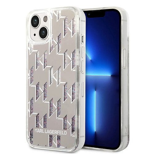 Karl Lagerfeld Coque arrière en TPU pour iPhone 14 - Argent