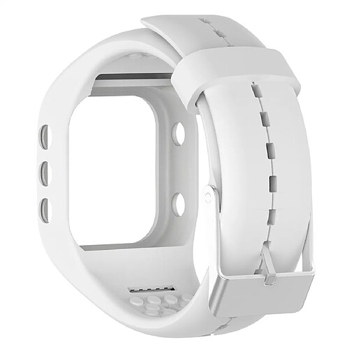 Wewoo Bracelet pour montre connectée en silicone Smart Watch POLAR A300 blanc