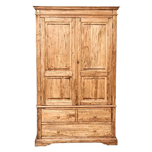 Biscottini Armoire Rustique En Bois Massif De Tille