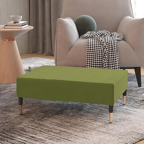 vidaXL Repose-pied Vert clair 78x56x32 cm Velours