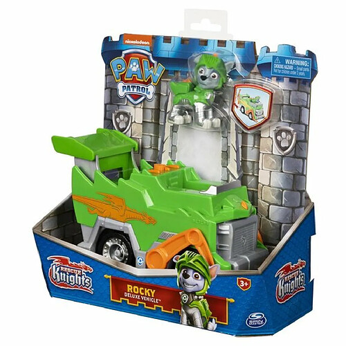 Spin Master Paw Patrol Rescue Knights Deluxe Vehicle Rocky