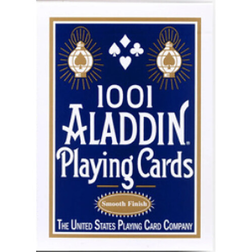 Universal Aladdin Poker Rouge/Bleu/Noir Deck Nouvelle version Magic Poker Magic Card Magic Tricks Accessoires(Bleu)