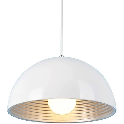 Universal Lampe lustre industriel E27 lustre rétro abat-jour pendentif métal dôme plafond