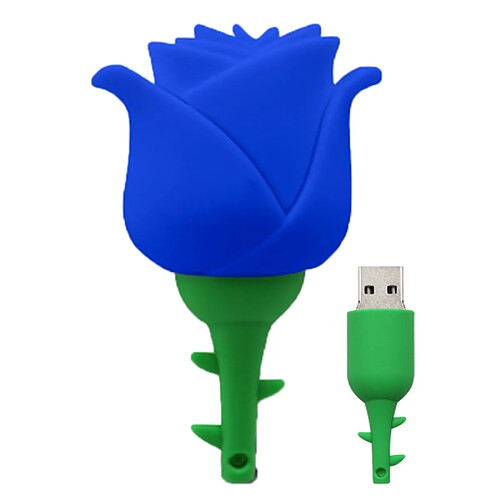 Wewoo Clé USB Creative Rose U Disk MicroDrive 4 Go USB 2.0 bleu