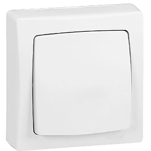 Legrand permutateur saillie complet blanc