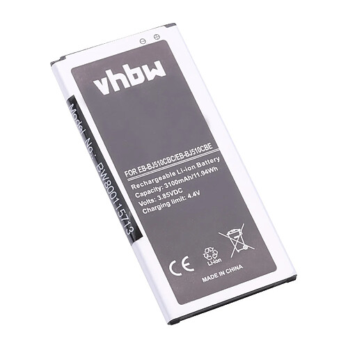 vhbw Li-Ion batterie 3000mAh (3.85V) pour téléphone portable mobil smartphone Samsung Galaxy J5 2016, J5 6 Duos, J5 6 Duos TD-LTE, J5 Metal 2016