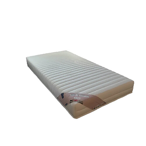 Nuits D'Or Matelas 20 cm 80x200 pour Sommier Articulé - Très Ferme Mousse Mémoire de Forme + Oreiller à Mémoire de Forme + Protège Matelas OFFERT Up Visco 80 200