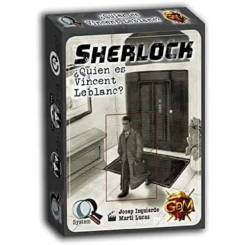 GM Games - Sherlock : Qui est Vincent Leblanc Jeu de Recherche, Couleur Gris (GDM Games GDM2096)