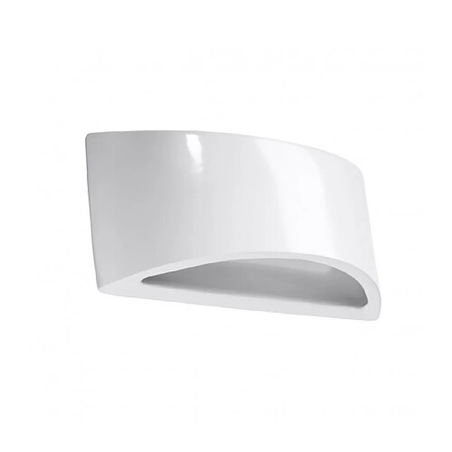 Luminaire Center Applique murale Vixen Up Céramique blanc 1 ampoule 14,5cm