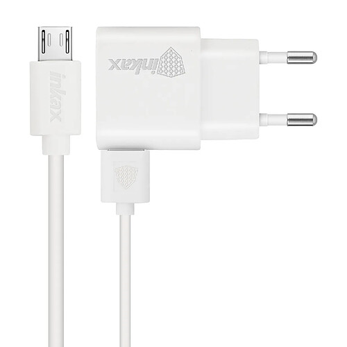 Chargeur Secteur + Câble Micro USB Smartphone 1A Inkax - Blanc