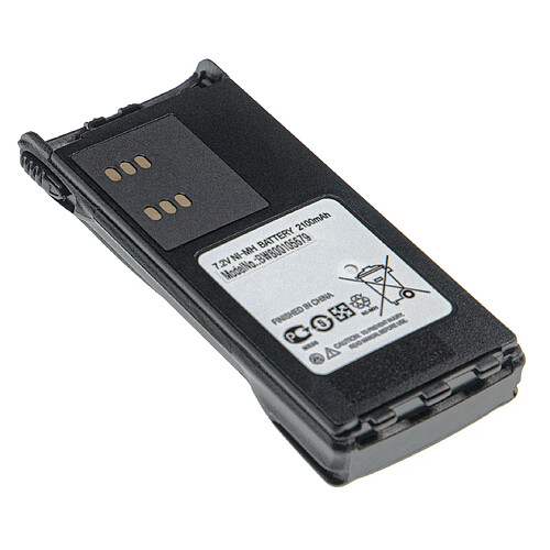 vhbw Batterie compatible avec Motorola HT1250.LS+, HT1250-LS, HT1250-LS+, HT1500, HT1550 radio talkie-walkie (2100mAh, 7,2V, NiMH)