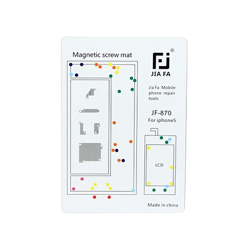 Wewoo Tapis à vis magnétique pour iPhone 5 réparation téléphone à vis