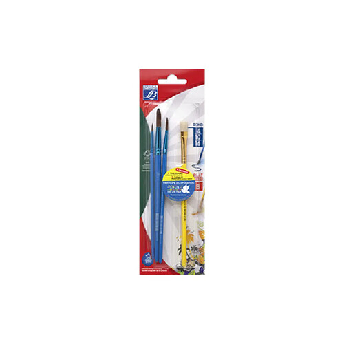 Lefranc Bourgeois LEFRANC & BOURGEOIS Lot de 3 pinceaux Pony + 1 brosse ()