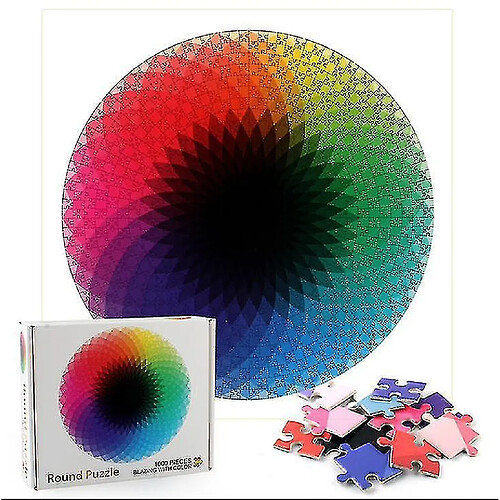 Universal Puzzle circulaire arc-en-ciel curieux