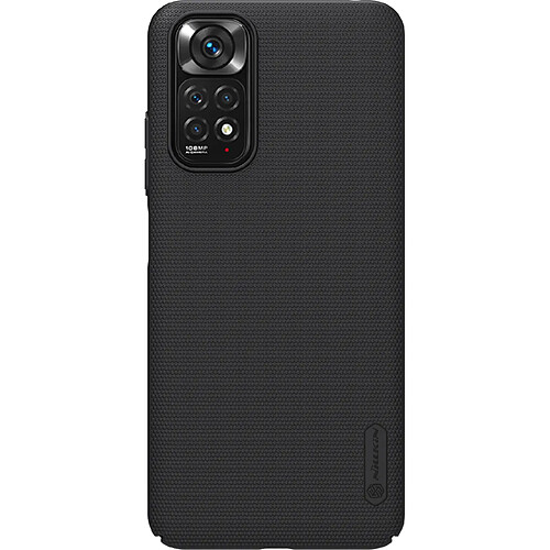 coque renforcee + support nillkin super frosted shield pour xiaomi redmi note 11s / note 11 noir