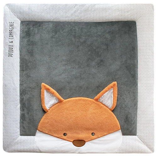 Tapis de parc 100x100 cm Tapidou Renard - Doudou et compagnie