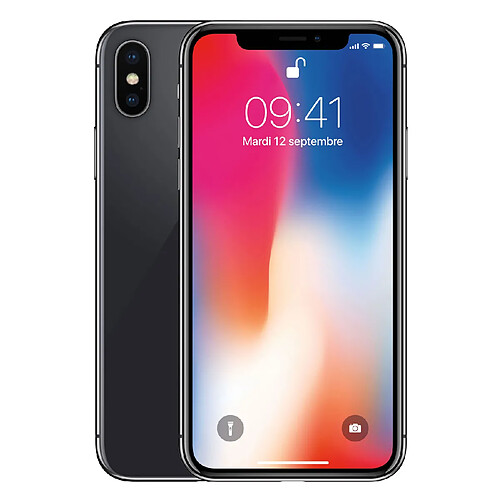 Reborn Apple iPhone X 5.8" 64 Go Nano SIM Gris sidéral Reconditionné · Reconditionné