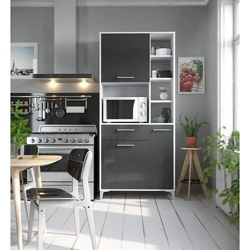 Cstore ECO Buffet de cuisine L 80 cm - Gris brillant