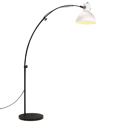 vidaXL Lampadaire 25 W blanc 150 cm E27