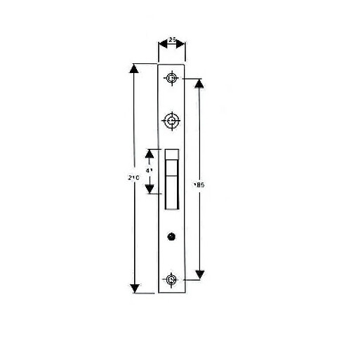 Gâche pour serrure 110501 Blindomax - 110502