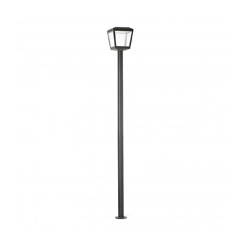 faro Lampadaire de jardin Plaza Gris foncé 1 ampoule 24cm