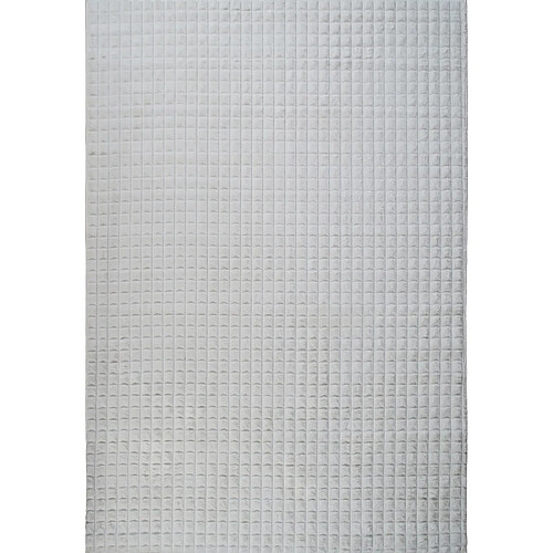 Thedecofactory DAMES - Tapis à relief damier extra-doux blanc 160x230