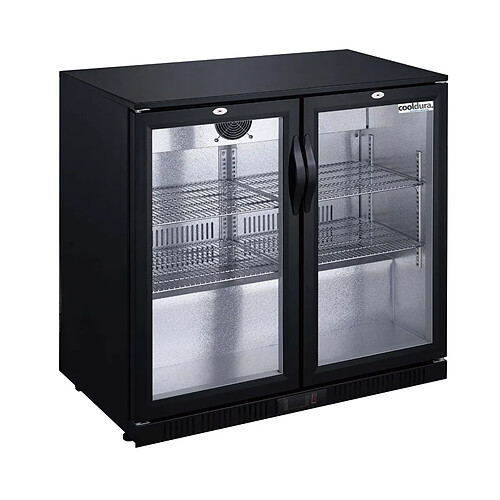 Materiel Chr Pro Arrière-Bar Réfrigéré 2 Portes Vitrées - 198 litres - MATELPRO