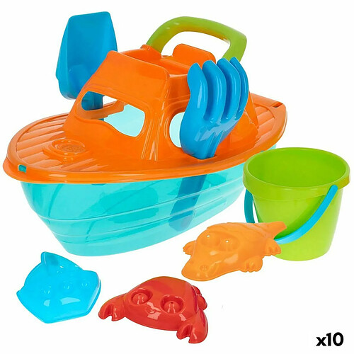 Color Baby Set de jouets de plage Colorbaby polypropylène (10 Unités)