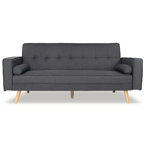 Canapé convertible scandinave Tao Tissu Gris foncé