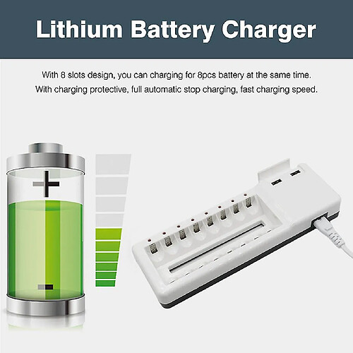 Universal Chargeur de sortie USB PALO 2.4A USB Charge de charge de batterie de 8 emplacements