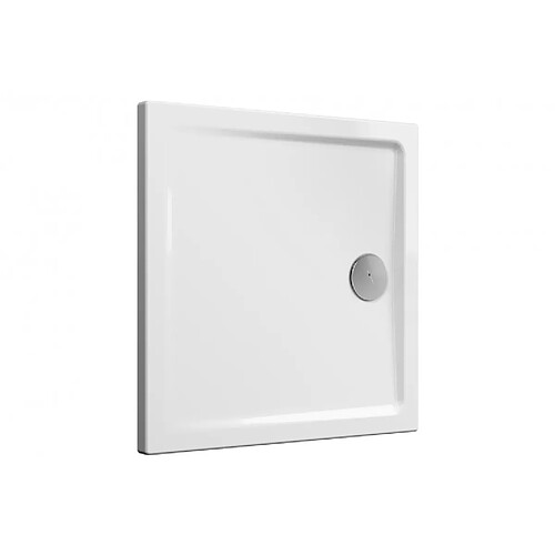 Receveur à poser ou à encaster ultra plat 80X80X4 CASCADE VITRA