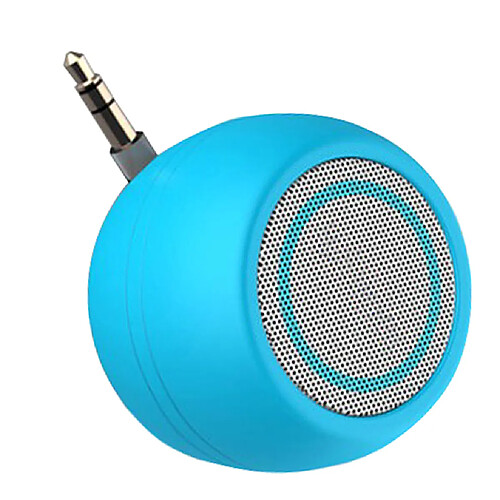 Mini Haut-parleur 3.5mm Jack AUX Lecteur Audio De Musique Pour Téléphone Portable Bleu