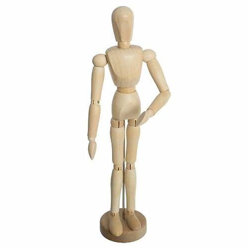 Mannequin Déco en Bois Collect 32cm Beige