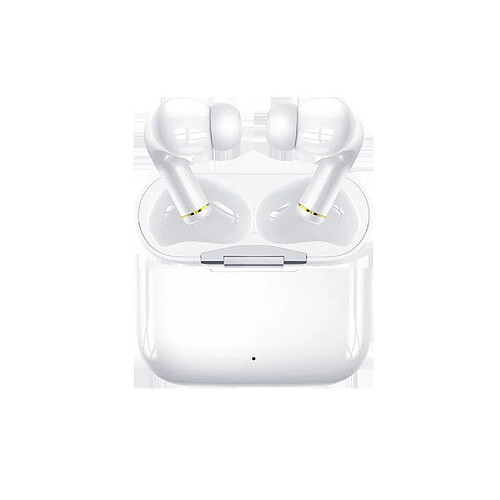 Chrono Casque Bluetooth 5.0, casque sans fil IPX7 étanche, casque antibruit, isolation phonique, avec boîtier de charge 24H et microphone pour casque de sport Android2 / Samsung / huawei(Blanc)